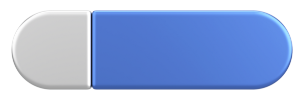 Üç boyutlu düğme. Boş tuş. 3B illüstrasyon.