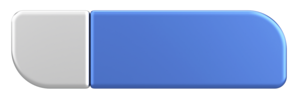 Üç boyutlu düğme. Boş tuş. 3B illüstrasyon.