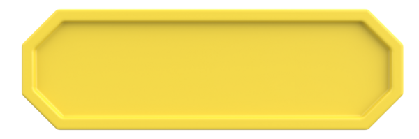 Üç boyutlu düğme. Boş tuş. 3B illüstrasyon.