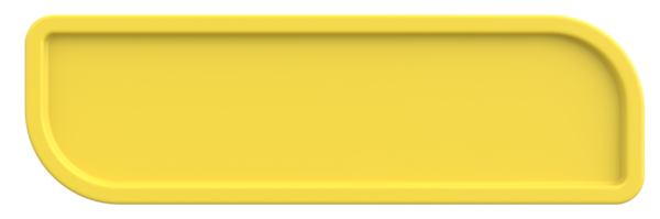 Üç boyutlu düğme. Boş tuş. 3B illüstrasyon.