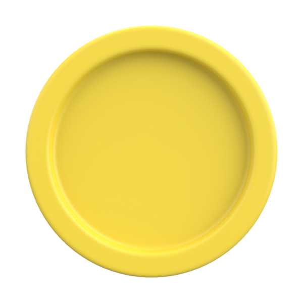 Üç boyutlu düğme. Boş tuş. 3B illüstrasyon.