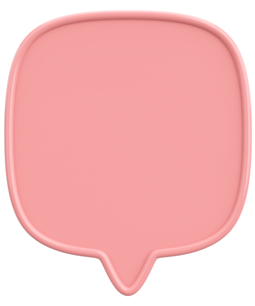 Konuşma balonu. Mesaj kutusu. 3B illüstrasyon.