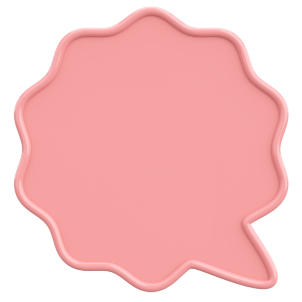 Konuşma balonu. Mesaj kutusu. 3B illüstrasyon.