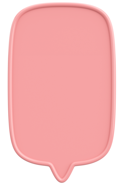 Konuşma balonu. Mesaj kutusu. 3B illüstrasyon.