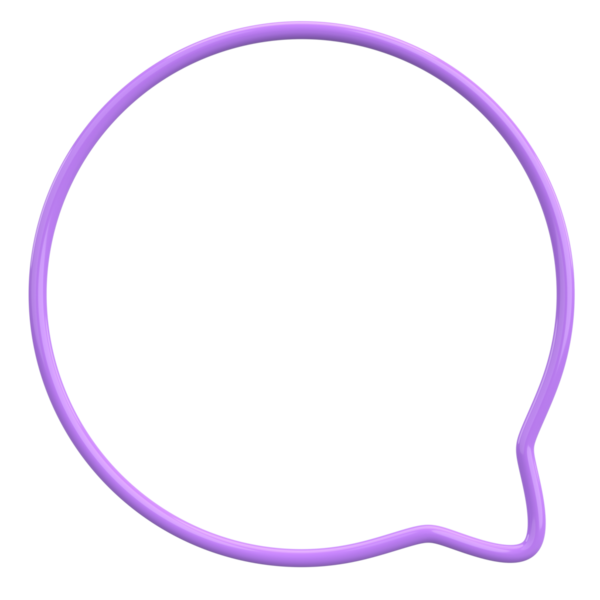 Konuşma balonu. Mesaj kutusu. 3B illüstrasyon.