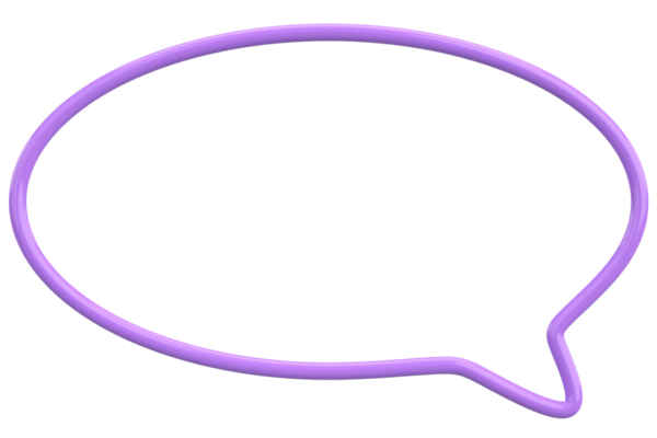 Konuşma balonu. Mesaj kutusu. 3B illüstrasyon.