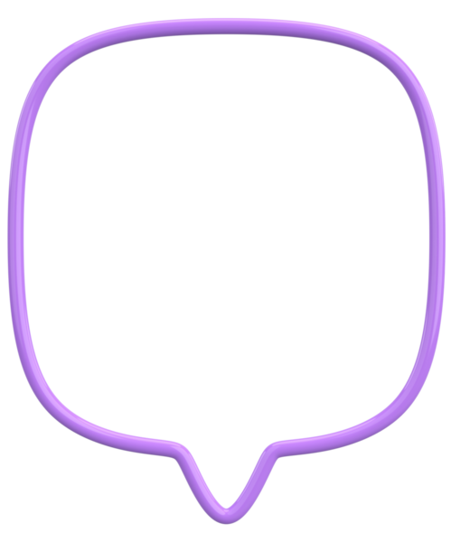 Konuşma balonu. Mesaj kutusu. 3B illüstrasyon.