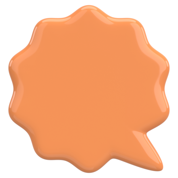 Konuşma balonu. Mesaj kutusu. 3B illüstrasyon.