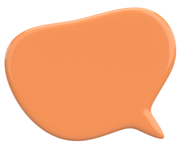 Konuşma balonu. Mesaj kutusu. 3B illüstrasyon.