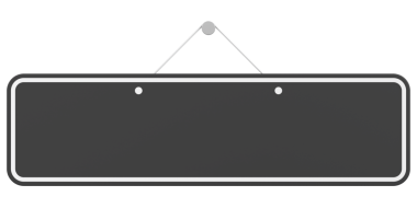 Boş Asılma İşareti. 3B Görüntü.