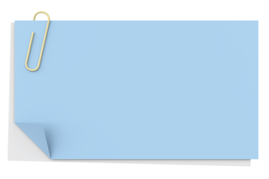 Üç boyutlu not defteri. Yapışkan bir not. 3B illüstrasyon.