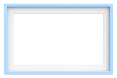 Resim çerçevesi. Manzara çerçevesi. 3B illüstrasyon.