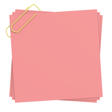 Üç boyutlu not defteri. Yapışkan bir not. 3B illüstrasyon.