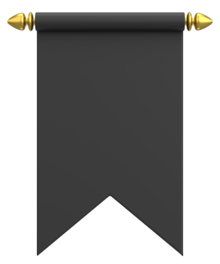 Pennant Bayrağının 3B çizimi.