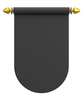 Pennant Bayrağının 3B çizimi.