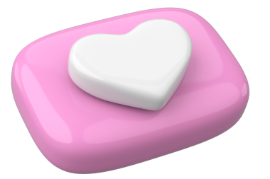 İkon gibi. Düğme gibi. 3B illüstrasyon.