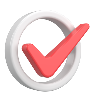 3 boyutlu onay kutusu. İşaretle. 3B illüstrasyon.