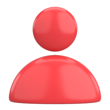 Kullanıcı simgesi. Hesap simgesi. 3B illüstrasyon.