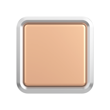 Üç boyutlu düğme. Boş tuş. 3B illüstrasyon.