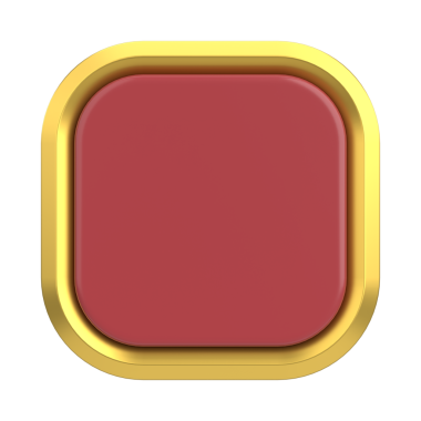 Lüks düğmesi. Boş tuş. 3B illüstrasyon.