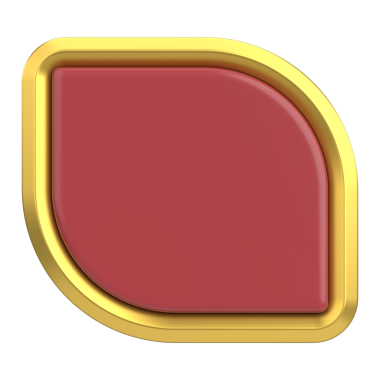 Lüks düğmesi. Boş tuş. 3B illüstrasyon.