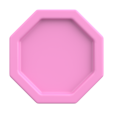 Üç boyutlu düğme. Boş tuş. 3B illüstrasyon.