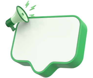 Magafonlu Bildiri Kutusu. 3B Görüntü.