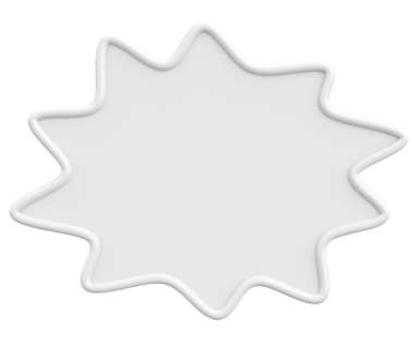 Konuşma balonu. Mesaj kutusu. 3B illüstrasyon.