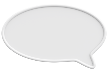 Konuşma balonu. Mesaj kutusu. 3B illüstrasyon.