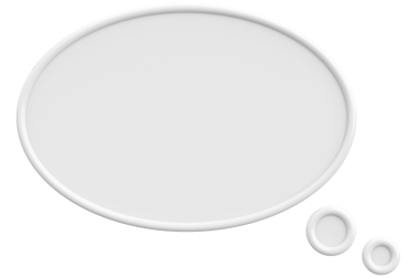 Konuşma balonu. Mesaj kutusu. 3B illüstrasyon.