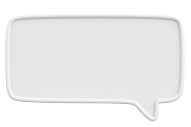 Konuşma balonu. Mesaj kutusu. 3B illüstrasyon.