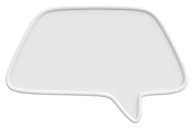 Konuşma balonu. Mesaj kutusu. 3B illüstrasyon.