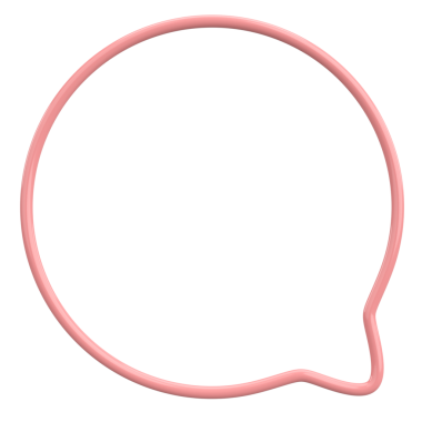 Konuşma balonu. Mesaj kutusu. 3B illüstrasyon.