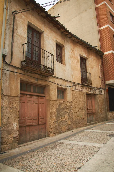 Brihuega Espanha Setembro 2012 Oficina Carpintaria Antiga Com Fachada Antiga — Fotografia de Stock