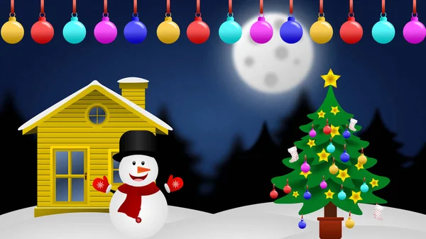 Christmas Background Illustration Image Concept Kid Holiday Celebration — Stock Photo, Image