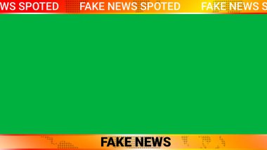 haber olayları, yayın, medya, gazeteci ve yayın konsepti yeşil ekran illüstrasyonu.