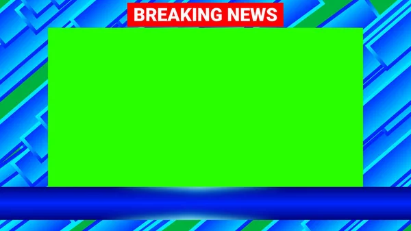 breaking news background with green screen animation.