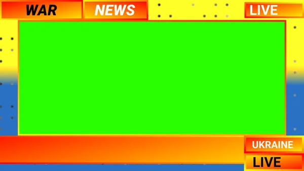 Ukraine live news background illustration image on blur dot background. news illustration image.
