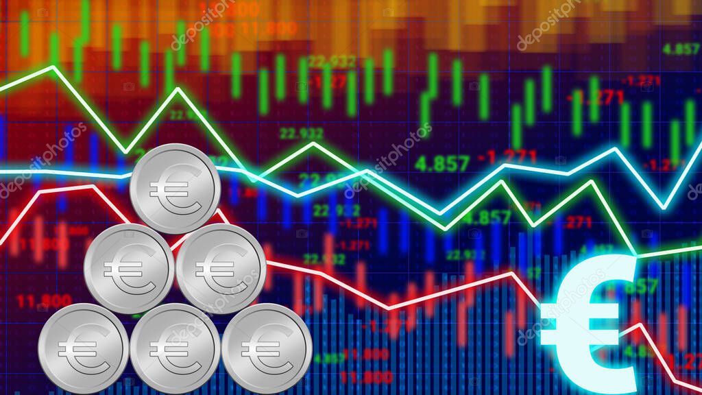 valor-en-euros-tasa-stock-informaci-n-y-animaci-n-de-diagrama