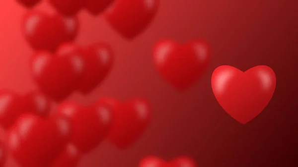 red heart valentine background for valentine\'s day. 14 February love festival illustration.