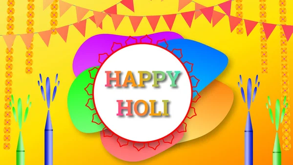 happy holi wishes illustration images. holi is Indian traditional festival.