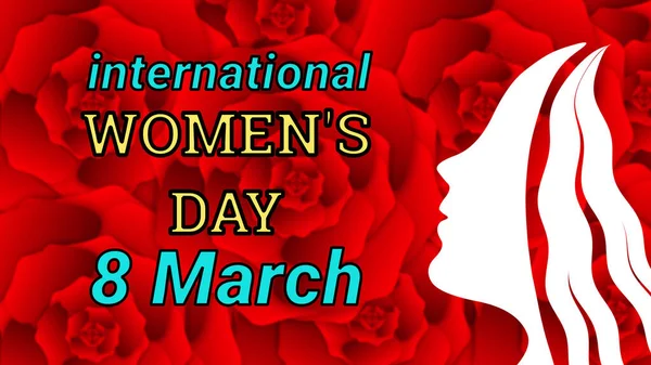 creative international women's day on 8 March wishes illustration. happy women's day.
