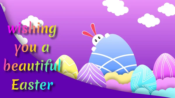 Easter Greetings Background Easter Celebration Decoration — Stock Photo, Image