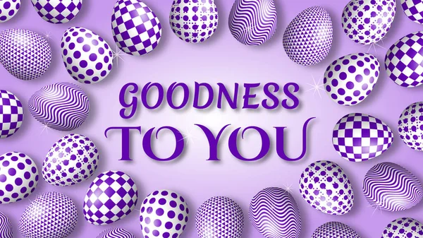 Celebrate Easter Holiday Creative Illustration Using Beautiful Decorated Easter Eggs — Stock Photo, Image