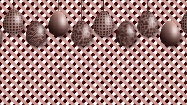 Концепція Святкування Великодня Анімацією Смаком Шоколаду — стокове відео