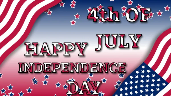 Lipca Szczęśliwego Dnia Niepodległości Koncepcja Obchodów Dnia Niepodległości Usa — Zdjęcie stockowe