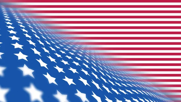 独特の創造的なアメリカの旗の背景をぼかす効果を使用して — ストック写真