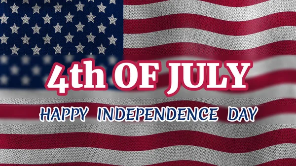 Boldog Függetlenség Napja Július Üdvözlet Háttér Usa Zászló Boldog Függetlenség — Stock Fotó
