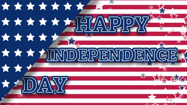 Glücklich Unabhängigkeitstag Kreative Illustration Den Usa Flagge Textur Glückliche Grüße — Stockfoto