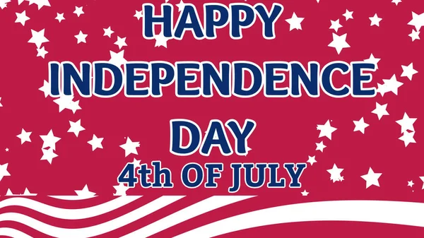 Glücklicher Unabhängigkeitstag Juli Mit Textur Und Farbe Der Nationalflagge — Stockfoto